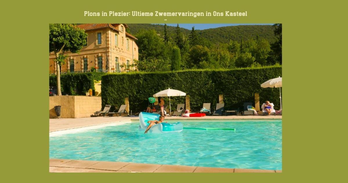 Chateau Des Gipieres Bij De Mont Ventoux Montbrun-les-Bains Eksteriør billede